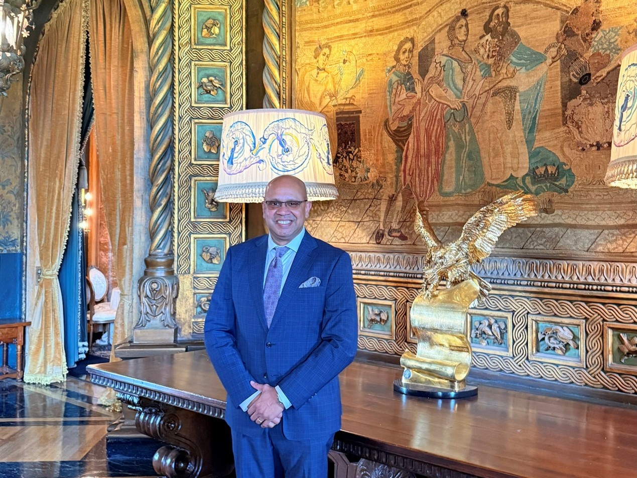 Photo: Bangladeshi activist Zahid F Sarder Saddi at Mar-a-Lago during a recent visit.